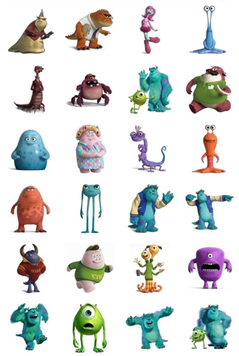 Principales personajes de Monster Inc